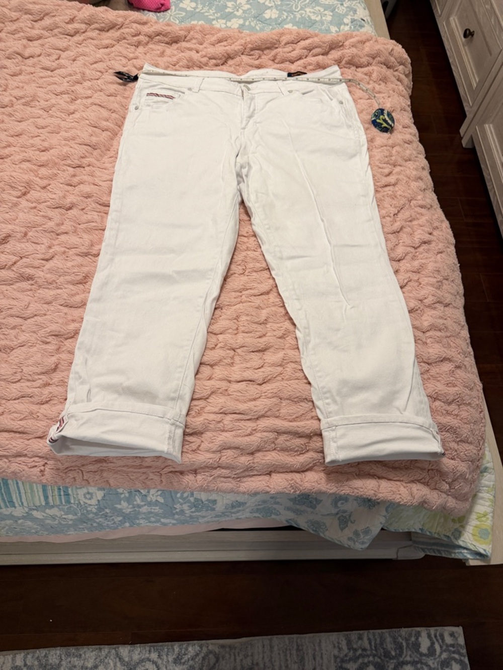 Jag Jeans White Cropped Ankle Denim